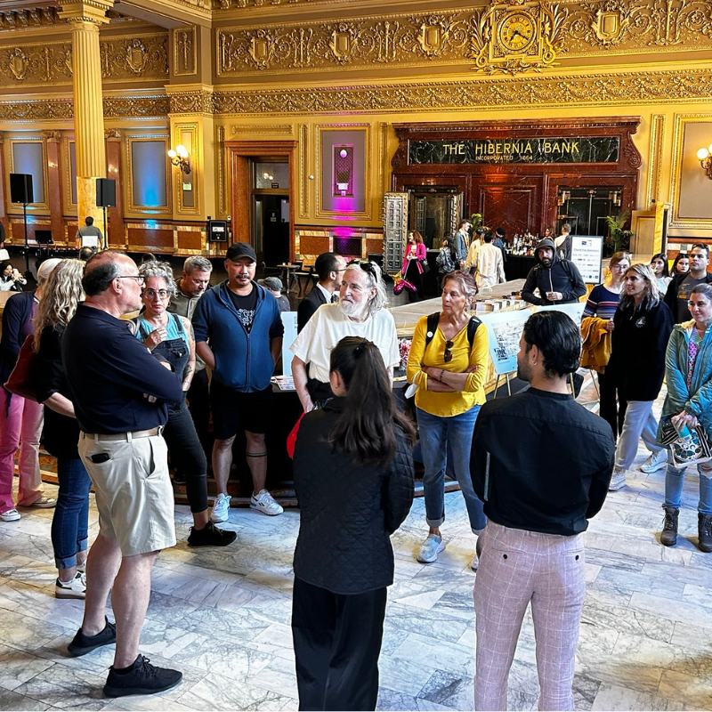 person leading tour at the Hibernia