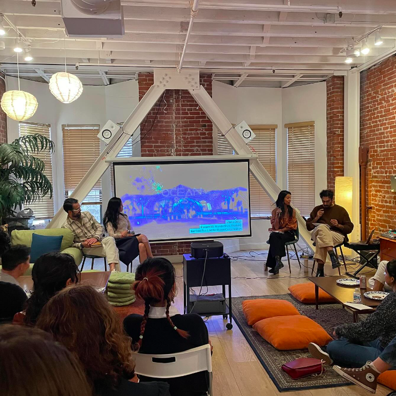 People watching a lecture